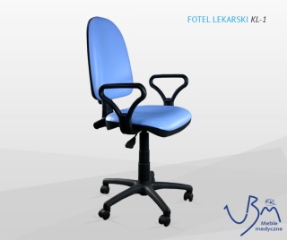 Fotel lekarski z podłokietnikami KL-1
