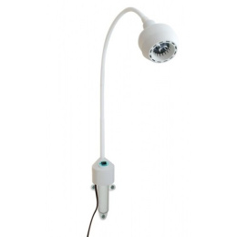 Lampa Badawczo-Zabiegowa FLH-2 LED, z mocowaniem do ściany (z dłuższą gęsią szyją, bezcieniowa)