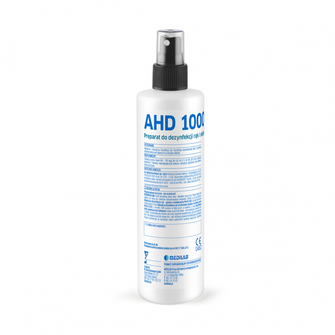 AHD 1000 Płyn do dezynfekcji rąk i skóry 250 ml AHD 1000 Płyn do dezynfekcji rąk i skóry 250 ml