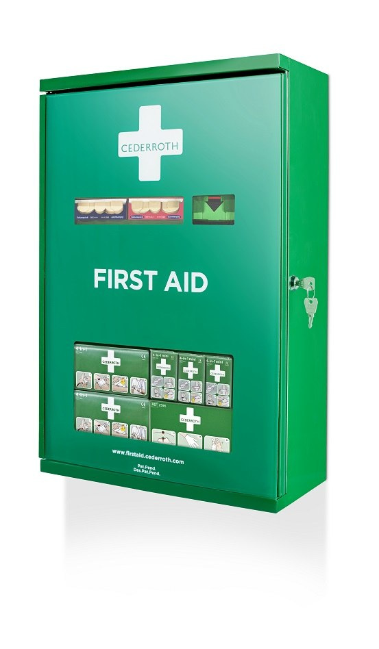 Apteczka ścienna metalowa Cederroth First Aid Cabinet