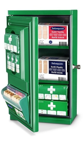 Apteczka ścienna metalowa mała Cederroth Small First Aid Cabinet REF 291400