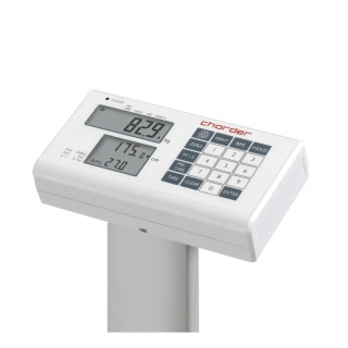 ELEKTRONICZNA WAGA MEDYCZNA CHARDER MS 4910 Z FUNKCJĄ BMI, NA KÓŁKACH + WZROSTOMIERZ TELESKOPOWY (KLASY III)