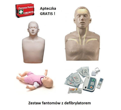 Zestaw fantomów z defibrylatorem Zestaw fantomów z defibrylatorem