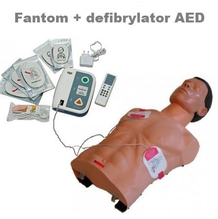 FAntom Ambu Sam z defibrylatorem