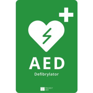 znak AED