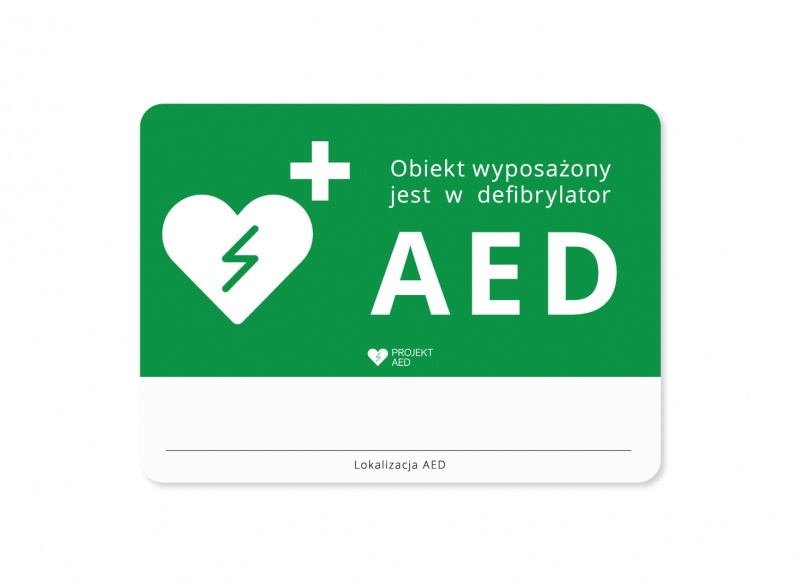 Tablica lokalizacji AED