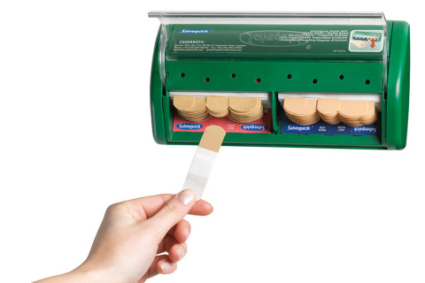 Automat z plastrami opatrunkowymi Cederroth Salvequick Dispenser REF 490700 Automat z plastrami opatrunkowymi Cederroth Salvequick Dispenser REF 490700