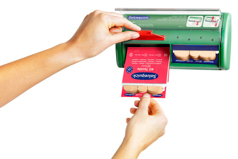 Automat z plastrami opatrunkowymi Cederroth Salvequick Dispenser REF 490700 Automat z plastrami opatrunkowymi Cederroth Salvequick Dispenser REF 490700
