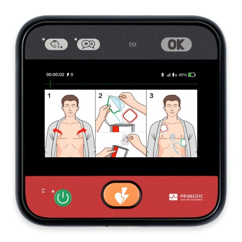 Primedic HeartSave myPAD AED z ekranem LCD