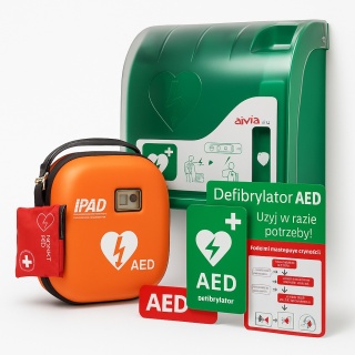 Defibrylator AED iPAD SP1 z szafka Aivia In