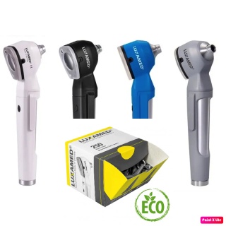 Otoskop LuxaScope auris LED-RING zasilanie bateryjne + wzierniki uszne 250 szt.