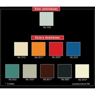 Szafa medyczna 2-drzwiowa, przeszklone drzwi MD/2s