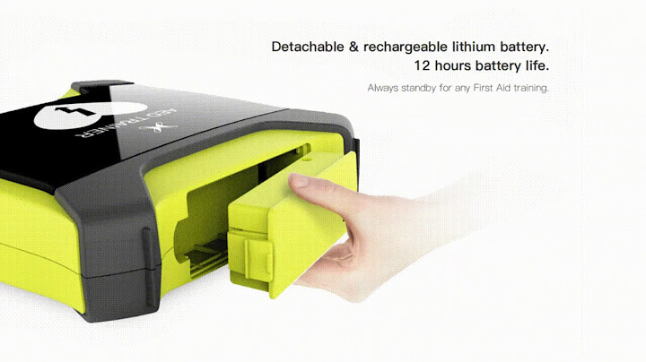Defibrylator szkoleniowy XFT 120 G z opaską CPR - film instruktażowy