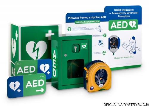 defibrylator AED - gotowe zestawy